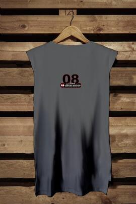 CAMISETA MUJER GUN GRIS