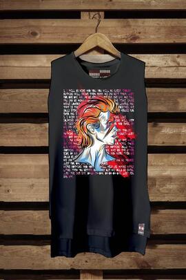 CAMISETA DE MUJER BOWIE 2.3 NEGRA