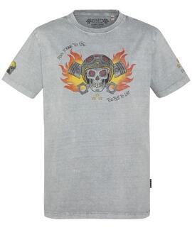 CAMISETA MANGA CORTA TS BRADEN GRIS DEGRADÉ