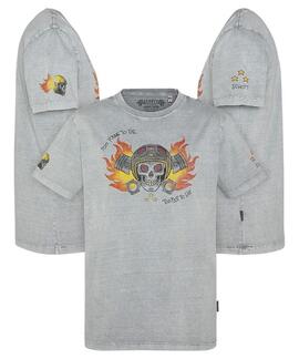 CAMISETA MANGA CORTA TS BRADEN GRIS DEGRADÉ