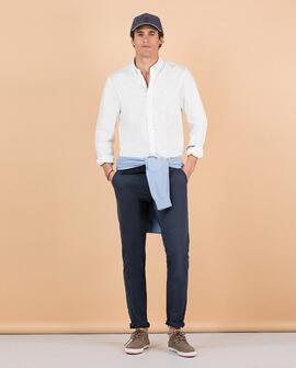 CAMISA PIN POINT BANDERA BLANCO