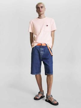 CAMISETA CLASSIC BADGE POCKET VIGORÉ ROSA