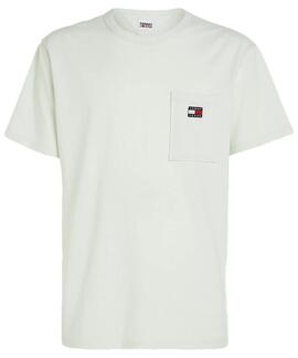 CAMISETA CLASSIC BADGE POCKET VIGORÉ VERDE AGUA