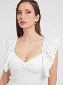 TOP CORPIÑO RUFFLE RAINA CRUDO