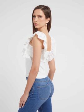 TOP CORPIÑO RUFFLE RAINA CRUDO