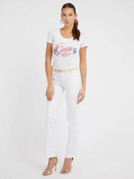 CAMISETA EMBELLISH LOGO BLANCA