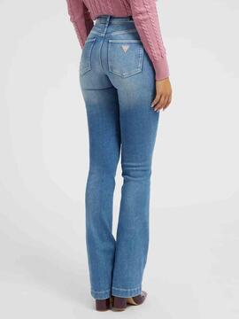 PANTALÓN VAQUERO SEXY BOOTCUT EN DENIM AZUL CON ROTOS