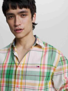 CAMISA CLASSIC ESSENTIAL EN CUADROS MULTICOLOR