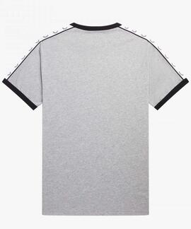 CAMISETA TAPED RINGER GRIS