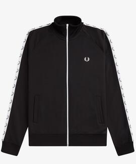 CHAQUETA DEPORTIVA TAPED TRACK JACKET NEGRA