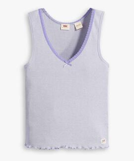 CAMISETA LEVI’S® DRY GOODS TANK RAYAS PÚRPURA