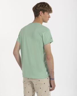 CAMISETA COLOR SPLASH VERDE AGUA