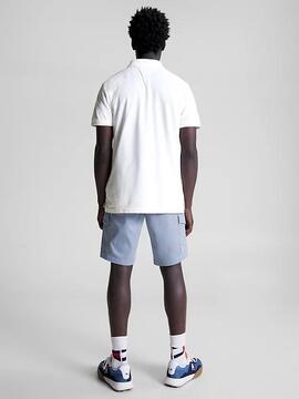 POLO CHEST COLOURBLOCK SLIM FIT BLANCO