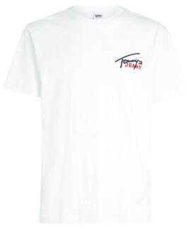 CAMISETA CLASSIC GRAPHIC SIGNATURE REGULAR FIT BLANCA