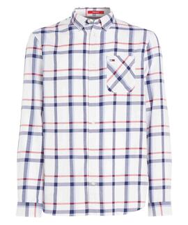 CAMISA ESSENTIAL CHECK TARTAN BLANCO