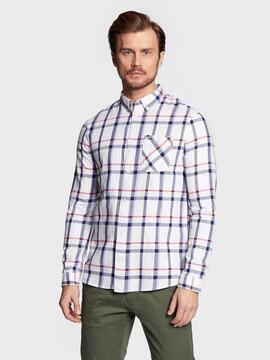 CAMISA ESSENTIAL CHECK TARTAN BLANCO