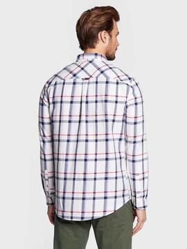 CAMISA ESSENTIAL CHECK TARTAN BLANCO