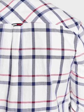 CAMISA ESSENTIAL CHECK TARTAN BLANCO