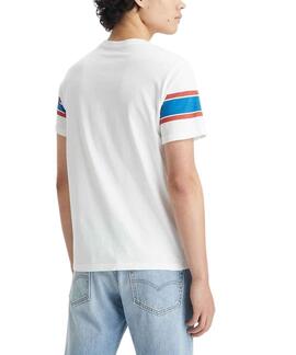 CAMISETA GRAPHIC TEE 501 STRIPE BLANCA