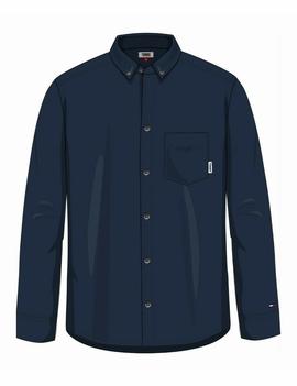 TJM SOLID TWILL SHIRT REGULAR FIT BLACK IRIS