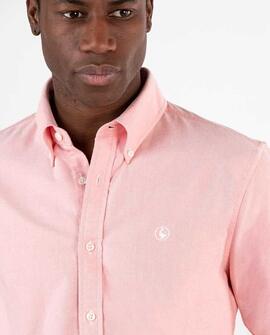 CAMISA LISA OXFORD CORAL