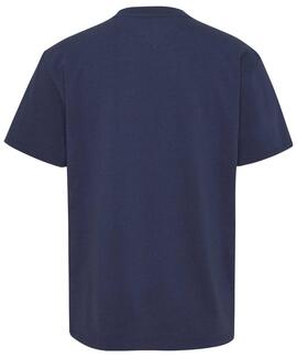 CAMISETA CLASSIC REVERSE TEXTURED TEE AZUL MARINO