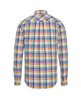 TJM ESSENTIAL BIG CHECK SHIRT REGULAR FIT YELLOW