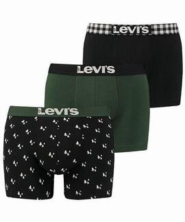 LEVIS 200SF GIFTBOX CHRISTMAS BOXER 3P DARK GREEN