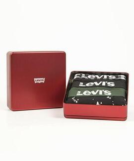 LEVIS 200SF GIFTBOX CHRISTMAS BOXER 3P DARK GREEN