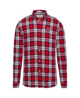 TJM ESSENTIAL MULTI CHECK SHIRT REGULAR FIT FLAME