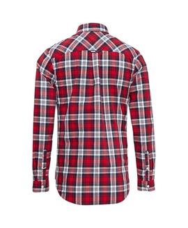 TJM ESSENTIAL MULTI CHECK SHIRT REGULAR FIT FLAME