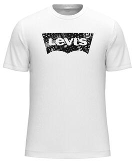 CAMISETA LEVI’S® GRAPHIC CREWNECK TEE FILLED BATWING WHITE