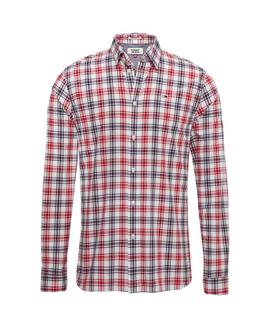 TJM ESSENTIAL MULTI CHECK SHIRT REGULAR FIT WHITE