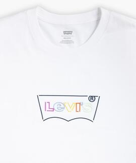 CAMISETA LEVI’S® RELAXED FIT BATWING LOGO WHITE