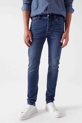 PANTALÓN VAQUERO SKINNY FIT S-ACTIV DENIM AZUL