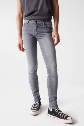 WONDER PUSH UP SKINNY FIT SOFT TOUCH EN DENIM GRIS