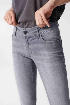 WONDER PUSH UP SKINNY FIT SOFT TOUCH EN DENIM GRIS