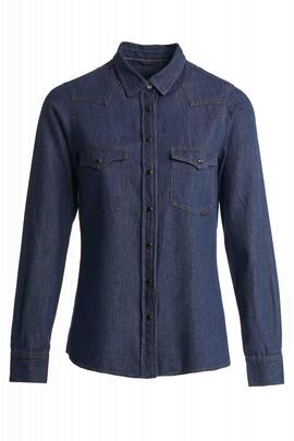 CAMISA VAQUERA SLIM FIT EN DENIM AZUL INDIGO