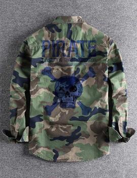 SOBRECAMISA HOMBRE SKULL CAMUFLAJE CLARO