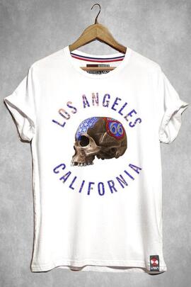 CAMISETA HOMBRE CALIFORNIA BLANCA