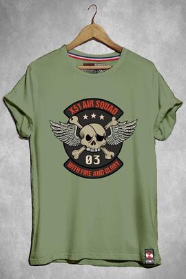 CAMISETA HOMBRE GLORY VERDE CAQUI