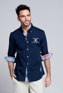 CAMISA H SUMMER TOUR AZUL MARINO