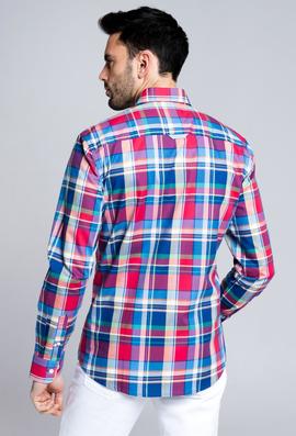 CAMISA H TARTAN ROJA