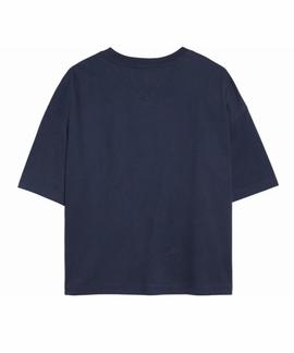 TJW BOX LOGO TEE CROPPED FIT BLACK IRIS