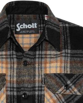 SOBRECAMISA SCHOTT SHCARL49 CUADROS DORADOS