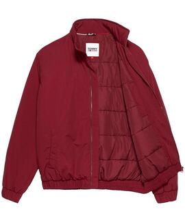 CAZADORA BOMBER ACOLCHADA TJM ESSENTIAL PADDED GRANATE