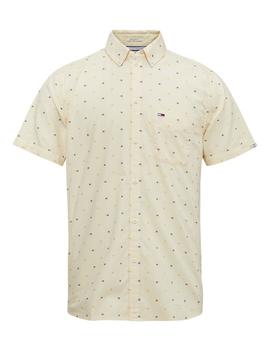 TJM SHORT SLEEVE DOBBY SHIRT REGULAR RDIANT YELLOW