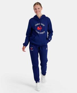 SUDADERA CON CAPUCHA UNISEX FRANCIA RUGBY AZUL