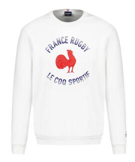 SUDADERA UNISEX FRANCIA RUGBY BLANCA