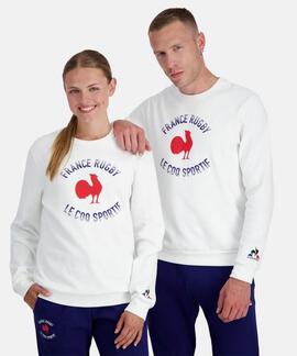 SUDADERA UNISEX FRANCIA RUGBY BLANCA